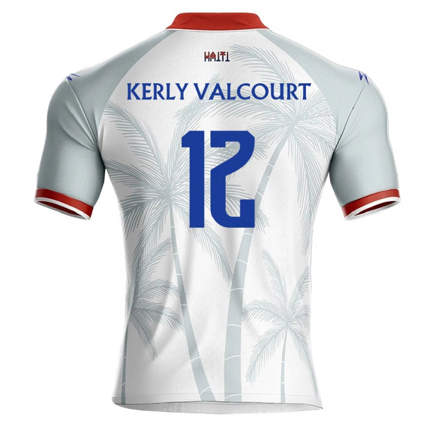 DanxenメンズハイチRichie Kerly Valcourt#12白 赤 灰アウェイシャツ26-28ジャージーユニフォーム