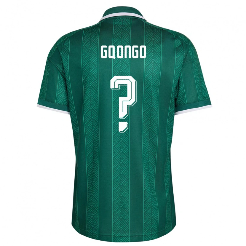 Danxenメンズ南アフリカLakham Gqongo#0緑 白 金アウェイシャツ26-28ジャージーユニフォーム