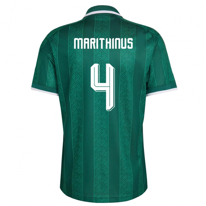 Danxenメンズ南アフリカLiam Marithinus#4緑 白 金アウェイシャツ26-28ジャージーユニフォーム