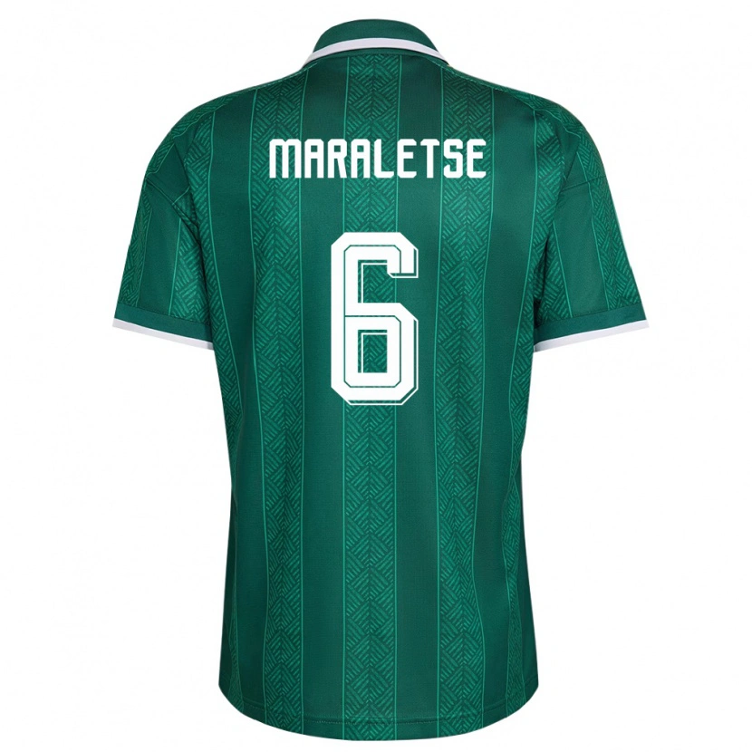 Danxenメンズ南アフリカKamohelo Maraletse#6緑 白 金アウェイシャツ26-28ジャージーユニフォーム