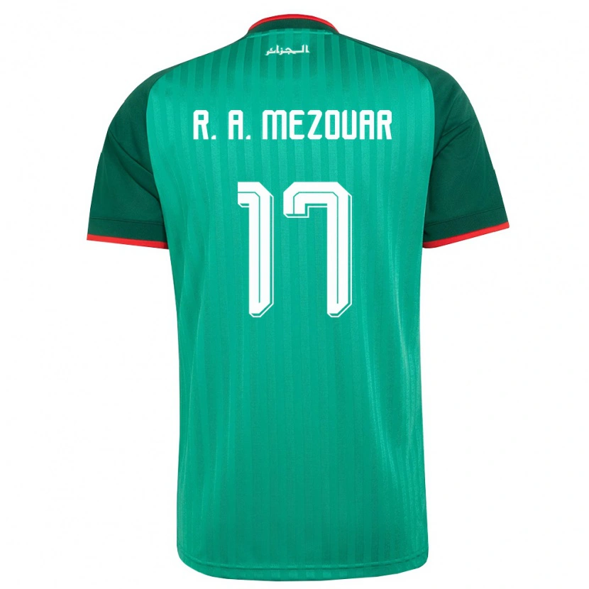 DanxenメンズアルジェリアReda Abdelhamid Mezouar#17緑 赤 白アウェイシャツ26-28ジャージーユニフォーム