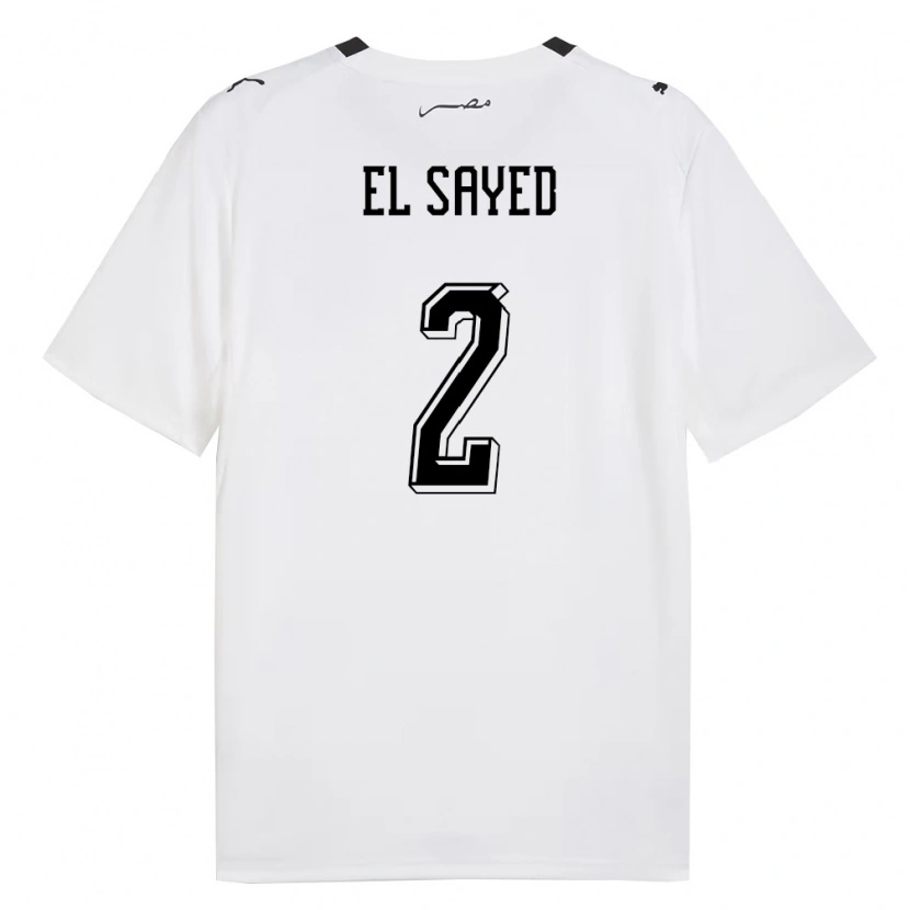 DanxenメンズエジプトMohamed El Sayed#2白 灰 黒アウェイシャツ26-28ジャージーユニフォーム