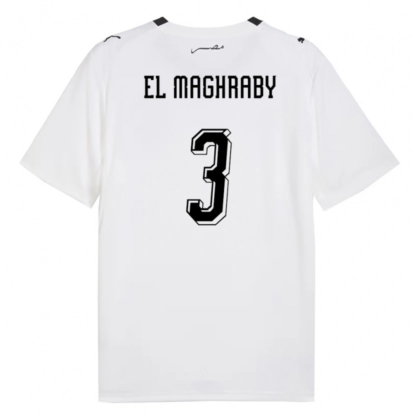 DanxenメンズエジプトMohamed El Maghraby#3白 灰 黒アウェイシャツ26-28ジャージーユニフォーム