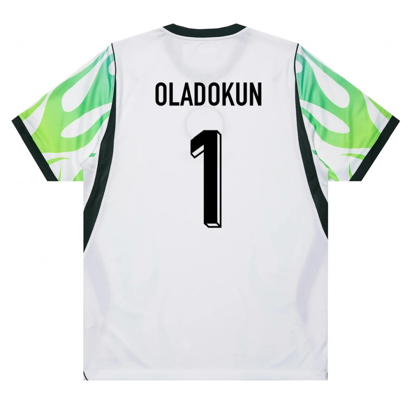 DanxenメンズナイジェリアTomiwa Oladokun#1白 緑アウェイシャツ26-28ジャージーユニフォーム