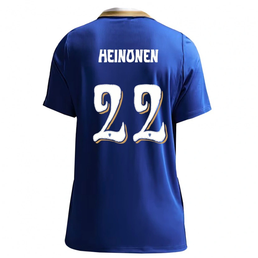 DanxenメンズフィンランドOtto Heinonen#22青 白アウェイシャツ26-28ジャージーユニフォーム