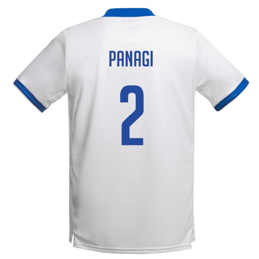 DanxenメンズキプロスSotiris Panagi#2白 ロイヤルブルーアウェイシャツ26-28ジャージーユニフォーム