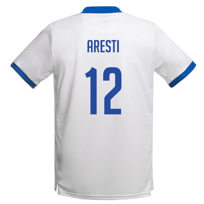 DanxenメンズキプロスTheofanis Aresti#12白 ロイヤルブルーアウェイシャツ26-28ジャージーユニフォーム