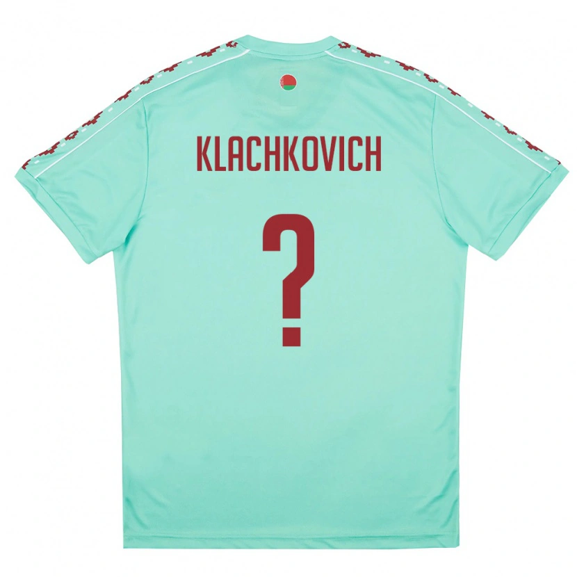 DanxenメンズベラルーシMikhail Klachkovich#0ライトグリーン バーガンディアウェイシャツ26-28ジャージーユニフォーム
