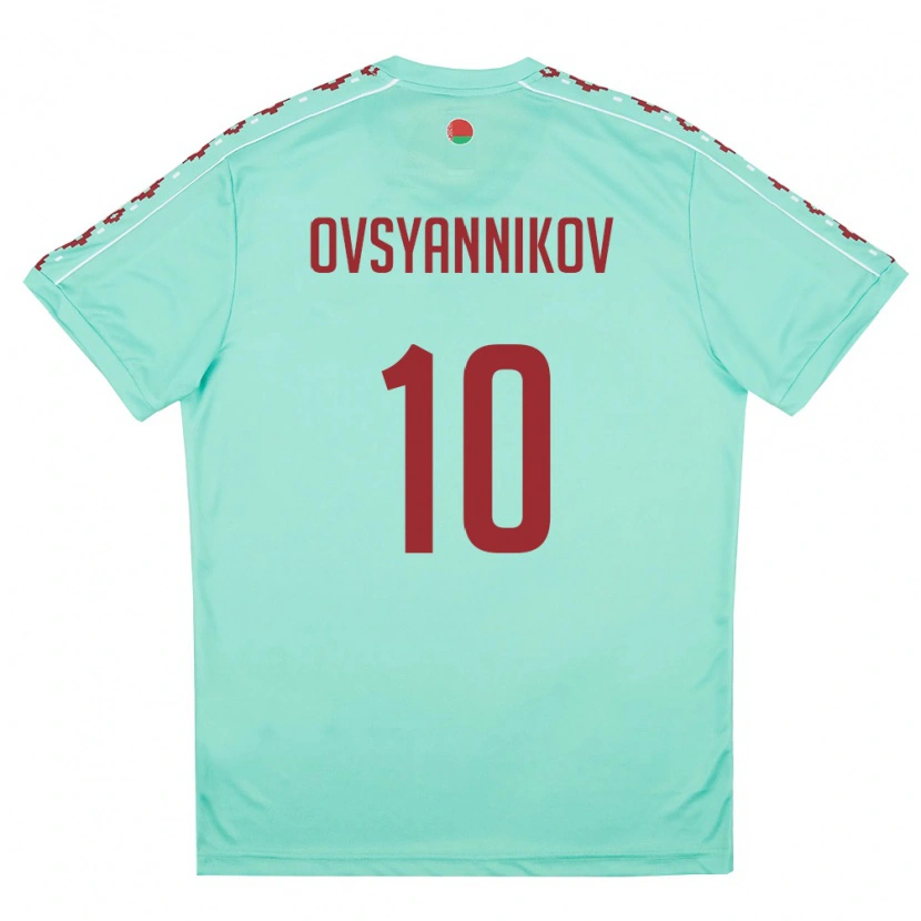 DanxenメンズベラルーシDenis Ovsyannikov#10ライトグリーン バーガンディアウェイシャツ26-28ジャージーユニフォーム
