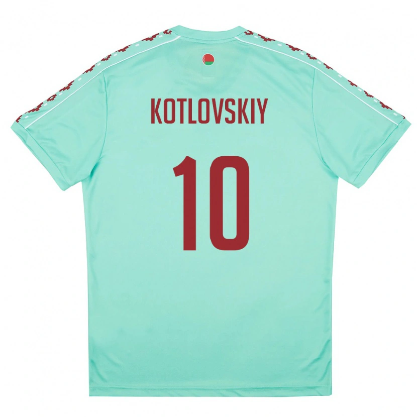 DanxenメンズベラルーシMakar Kotlovskiy#10ライトグリーン バーガンディアウェイシャツ26-28ジャージーユニフォーム