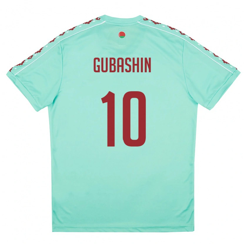 DanxenメンズベラルーシYaroslav Gubashin#10ライトグリーン バーガンディアウェイシャツ26-28ジャージーユニフォーム