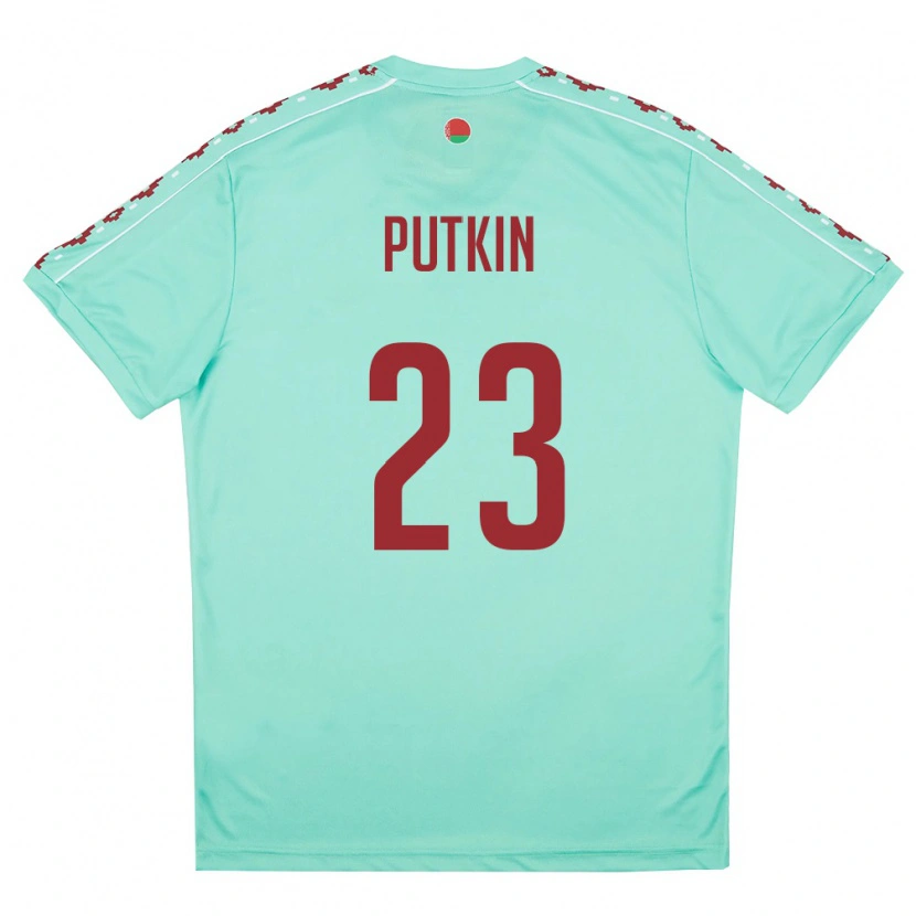 DanxenメンズベラルーシIlya Putkin#23ライトグリーン バーガンディアウェイシャツ26-28ジャージーユニフォーム