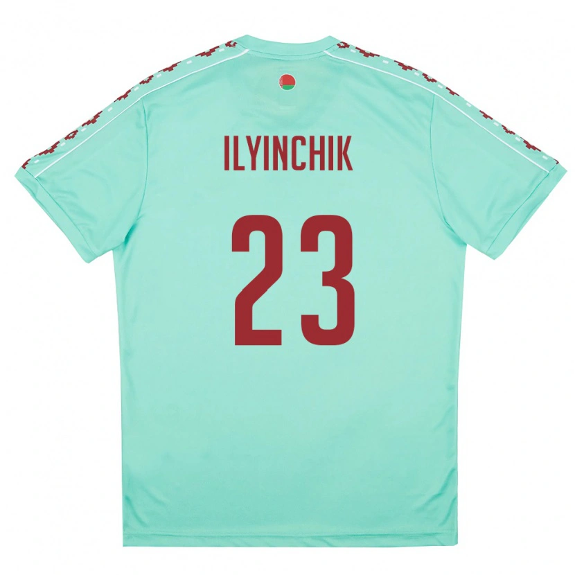 DanxenメンズベラルーシDaniil Ilyinchik#23ライトグリーン バーガンディアウェイシャツ26-28ジャージーユニフォーム