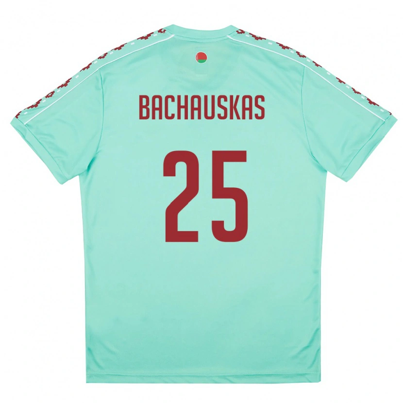 DanxenメンズベラルーシIvan Bachauskas#25ライトグリーン バーガンディアウェイシャツ26-28ジャージーユニフォーム