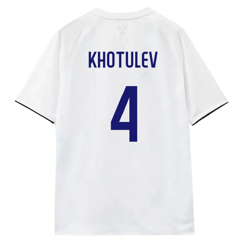 DanxenメンズロシアTimofey Khotulev#4白 茶 黒アウェイシャツ26-28ジャージーユニフォーム