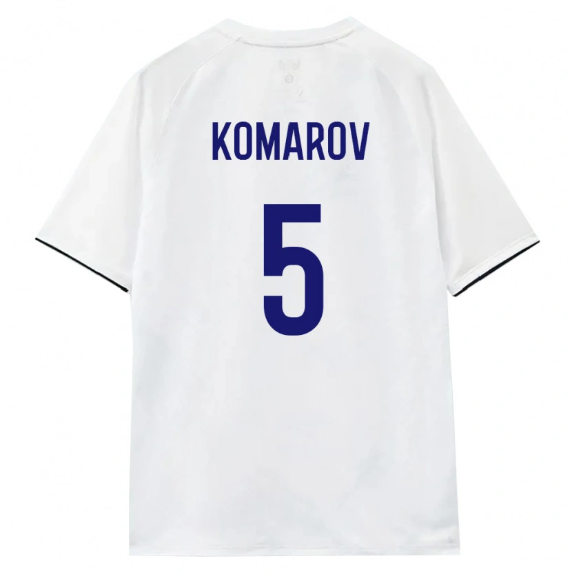 DanxenメンズロシアBulat Komarov#5白 茶 黒アウェイシャツ26-28ジャージーユニフォーム