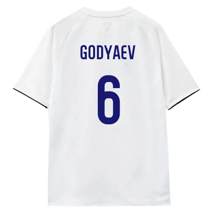 DanxenメンズロシアDanila Godyaev#6白 茶 黒アウェイシャツ26-28ジャージーユニフォーム