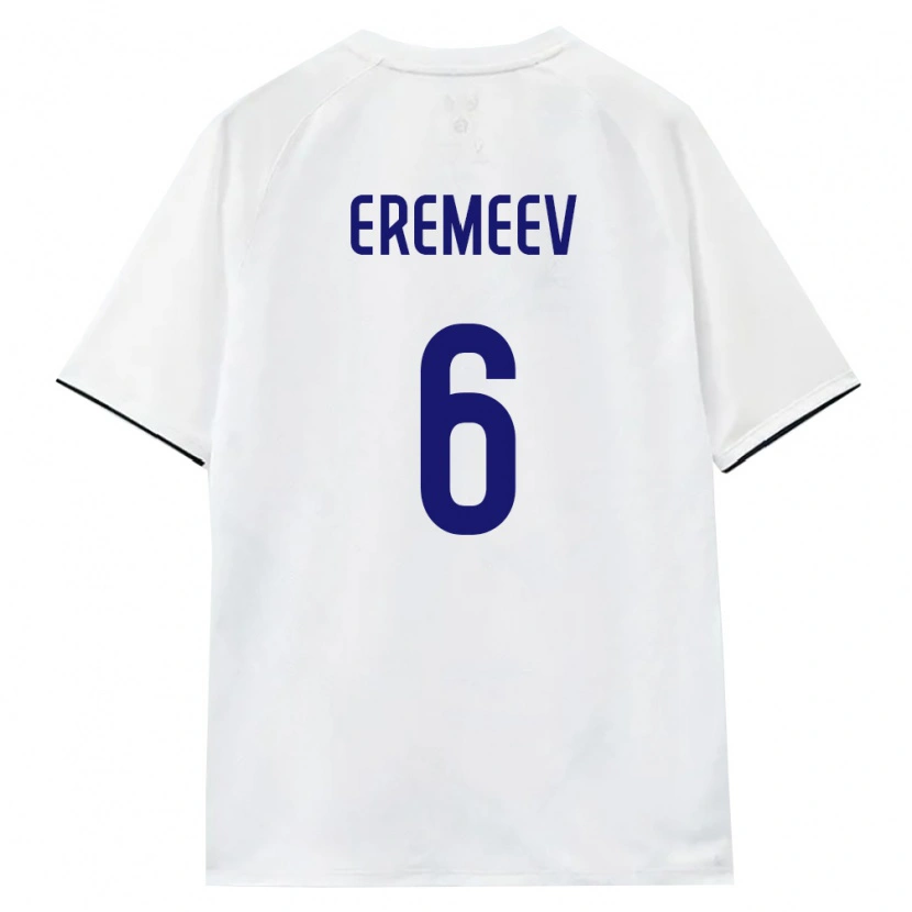DanxenメンズロシアIlya Eremeev#6白 茶 黒アウェイシャツ26-28ジャージーユニフォーム