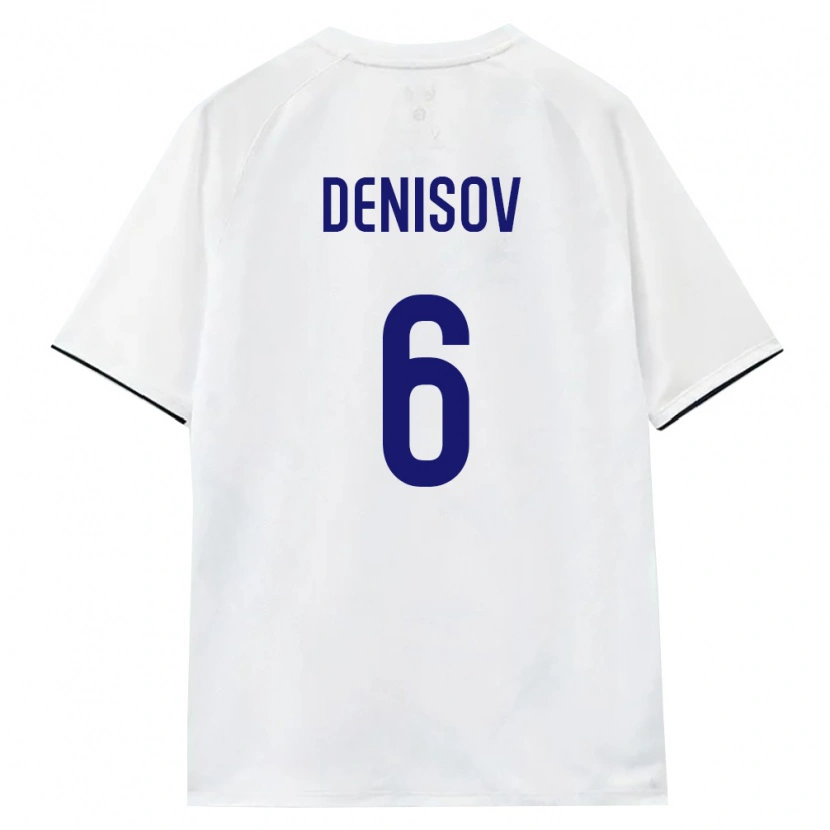 DanxenメンズロシアKlim Denisov#6白 茶 黒アウェイシャツ26-28ジャージーユニフォーム