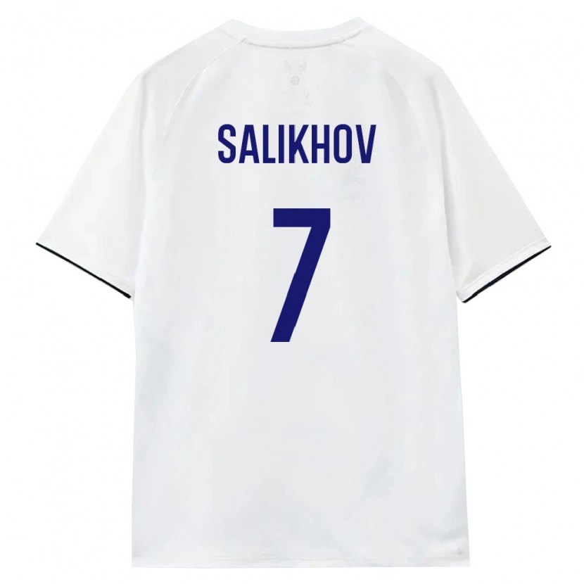 DanxenメンズロシアLeonid Salikhov#7白 茶 黒アウェイシャツ26-28ジャージーユニフォーム