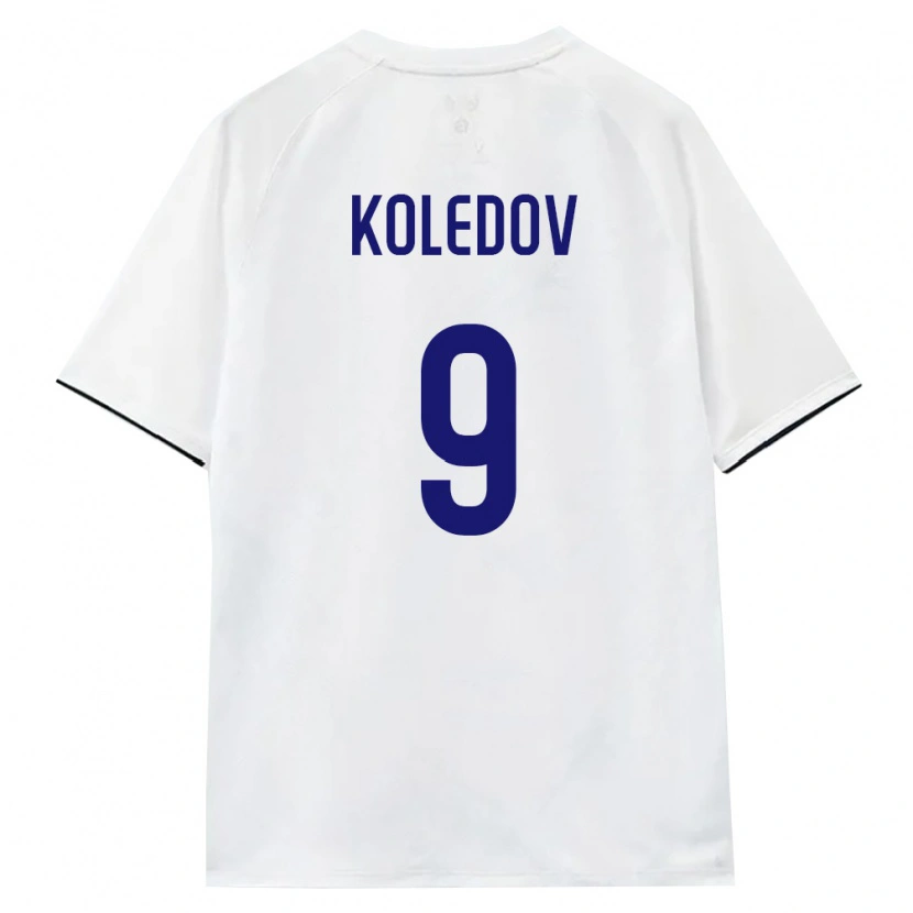DanxenメンズロシアAleksandr Koledov#9白 茶 黒アウェイシャツ26-28ジャージーユニフォーム