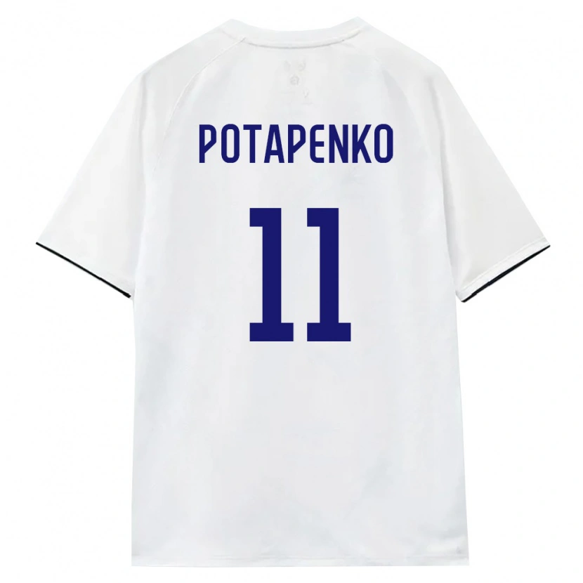 DanxenメンズロシアEgor Potapenko#11白 茶 黒アウェイシャツ26-28ジャージーユニフォーム
