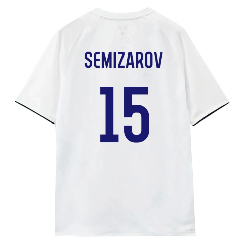 DanxenメンズロシアOleg Semizarov#15白 茶 黒アウェイシャツ26-28ジャージーユニフォーム
