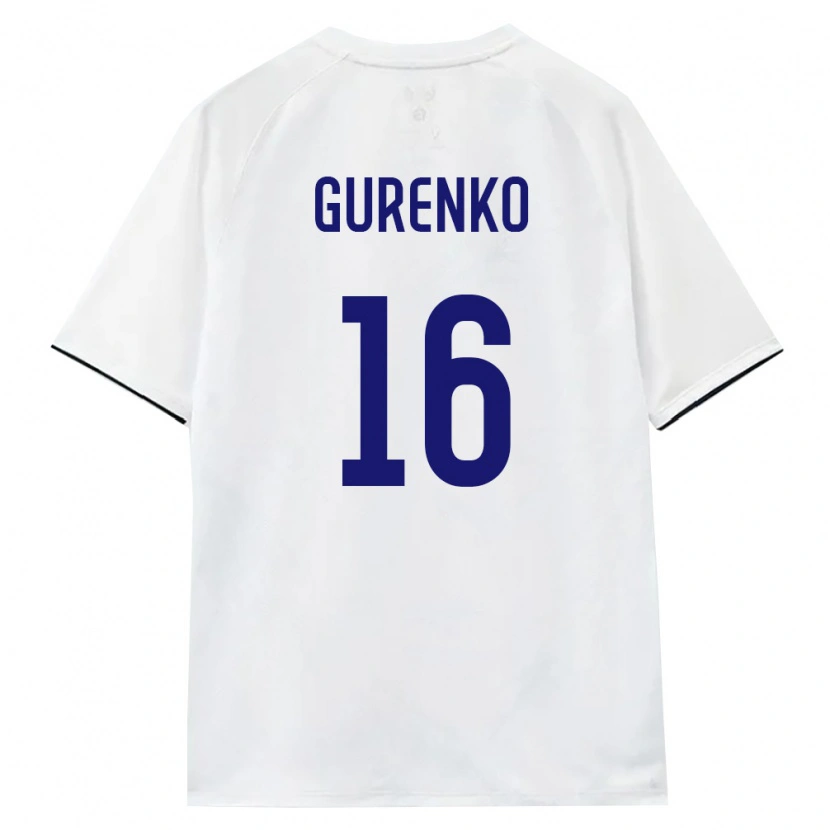 DanxenメンズロシアEgor Gurenko#16白 茶 黒アウェイシャツ26-28ジャージーユニフォーム