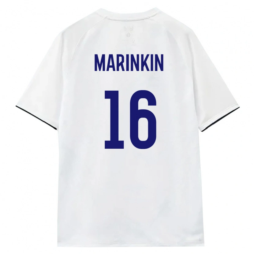 DanxenメンズロシアTimofey Marinkin#16白 茶 黒アウェイシャツ26-28ジャージーユニフォーム