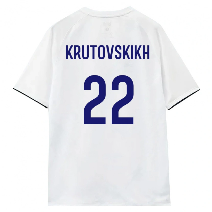 DanxenメンズロシアArtem Krutovskikh#22白 茶 黒アウェイシャツ26-28ジャージーユニフォーム