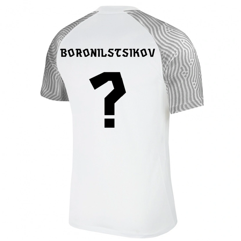 DanxenメンズエストニアAlex Boronilstsikov#0白 灰アウェイシャツ26-28ジャージーユニフォーム