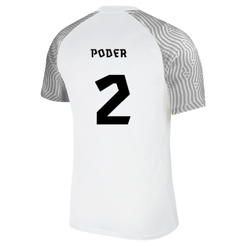 DanxenメンズエストニアAndreas Poder#2白 灰アウェイシャツ26-28ジャージーユニフォーム
