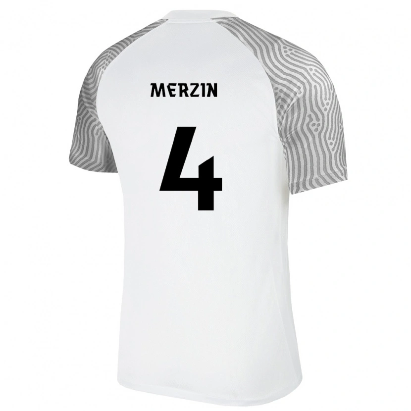 DanxenメンズエストニアPlaton Merzin#4白 灰アウェイシャツ26-28ジャージーユニフォーム