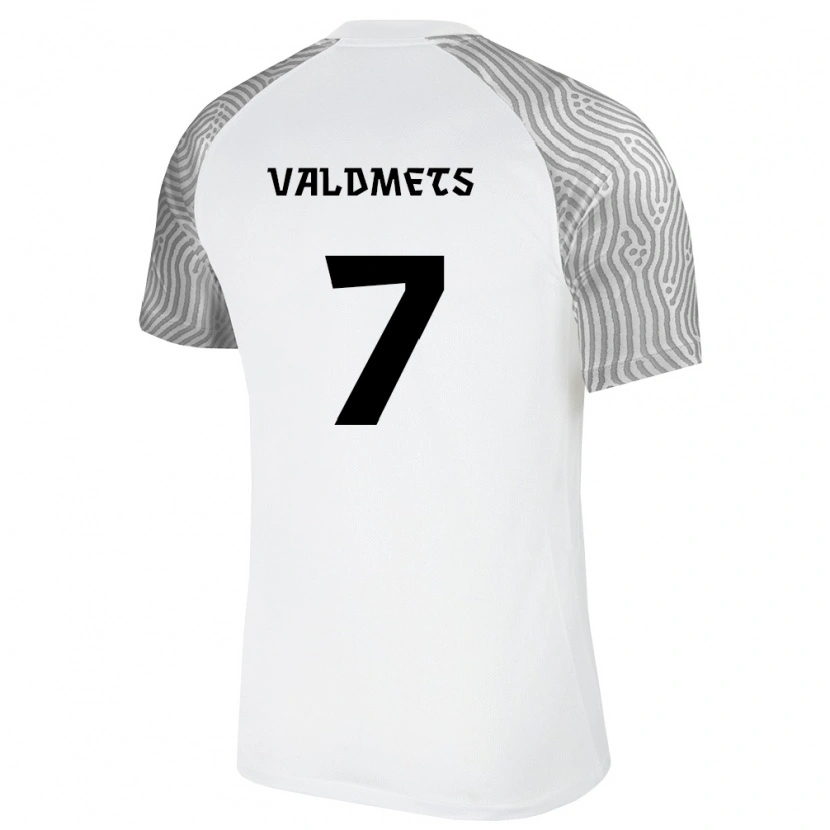DanxenメンズエストニアRemo Valdmets#7白 灰アウェイシャツ26-28ジャージーユニフォーム