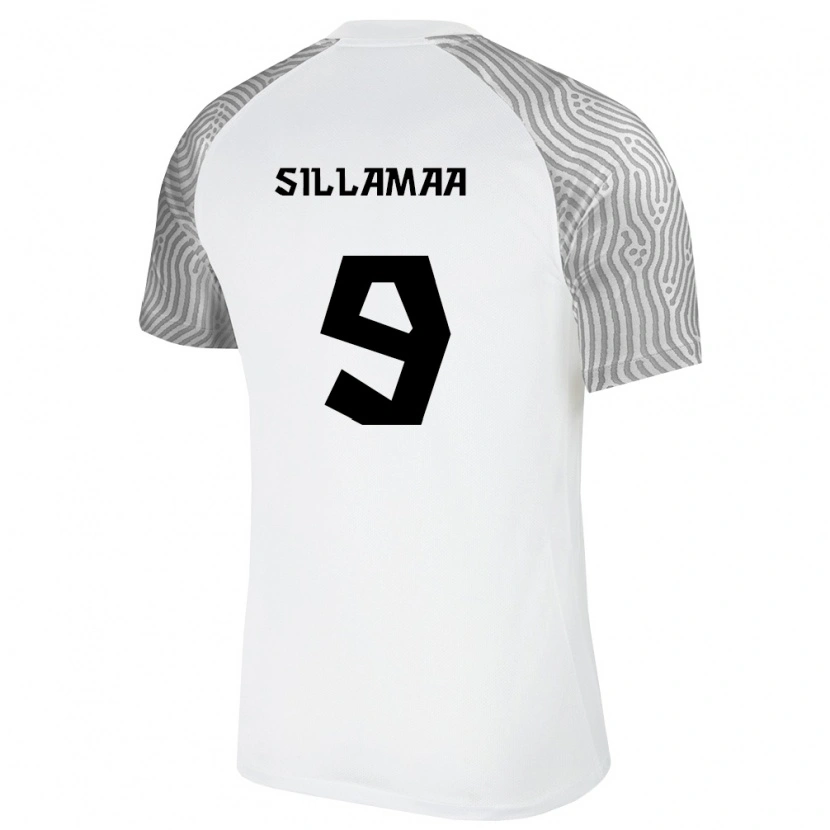 DanxenメンズエストニアRamol Sillamaa#9白 灰アウェイシャツ26-28ジャージーユニフォーム