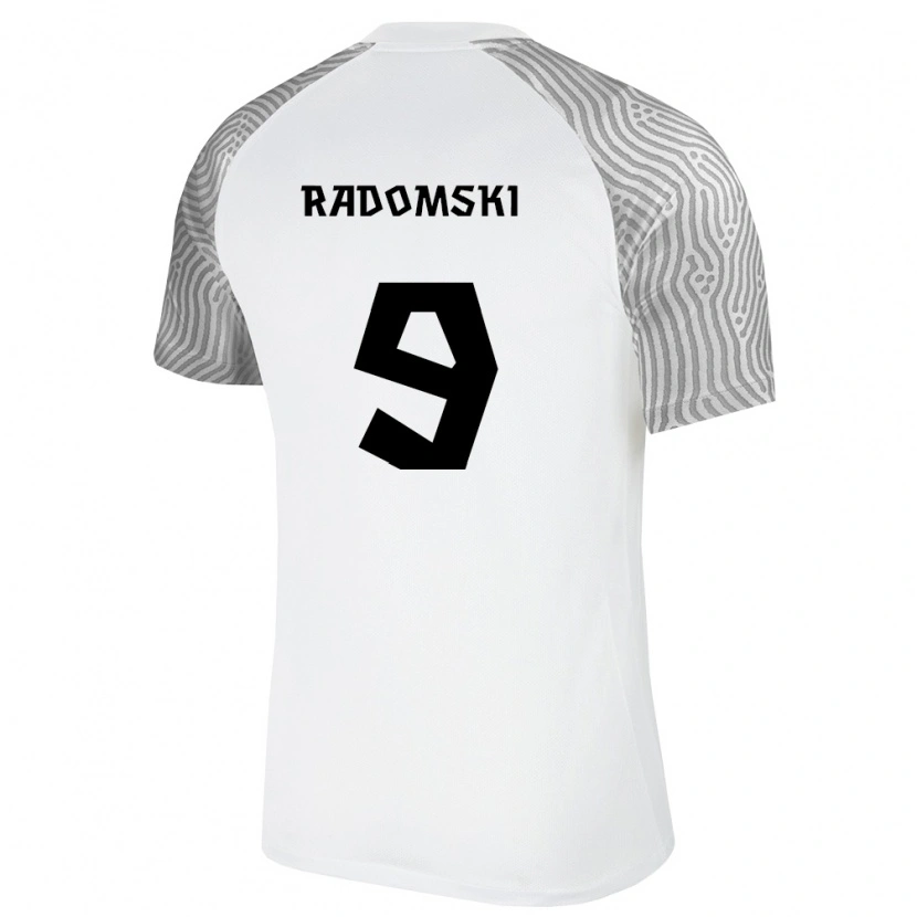 DanxenメンズエストニアArtsemi Radomski#9白 灰アウェイシャツ26-28ジャージーユニフォーム