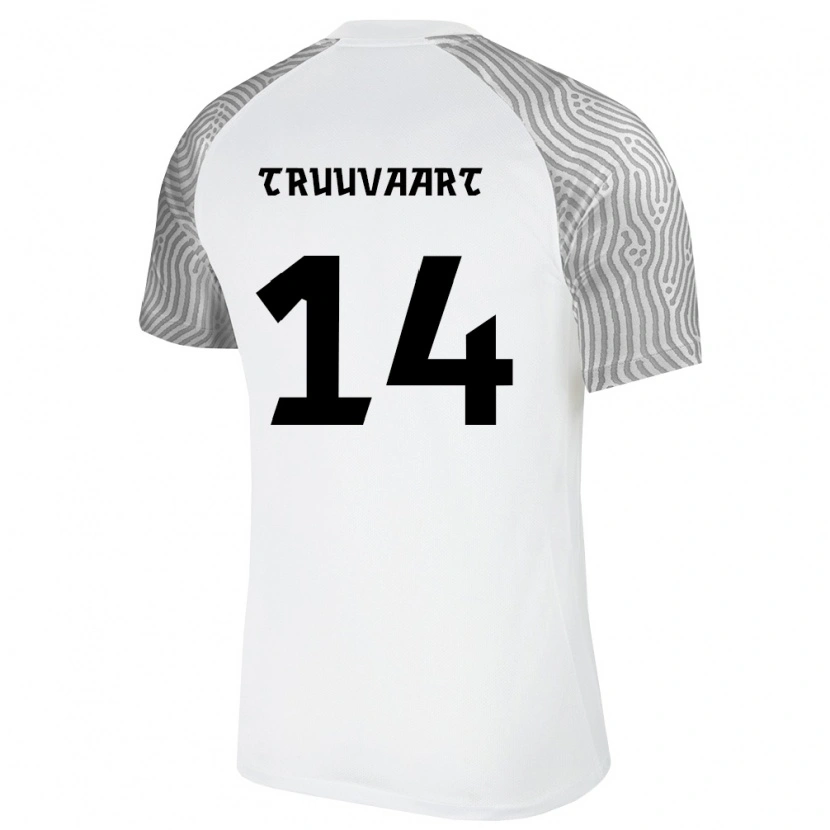 DanxenメンズエストニアArtjom Truuväärt#14白 灰アウェイシャツ26-28ジャージーユニフォーム