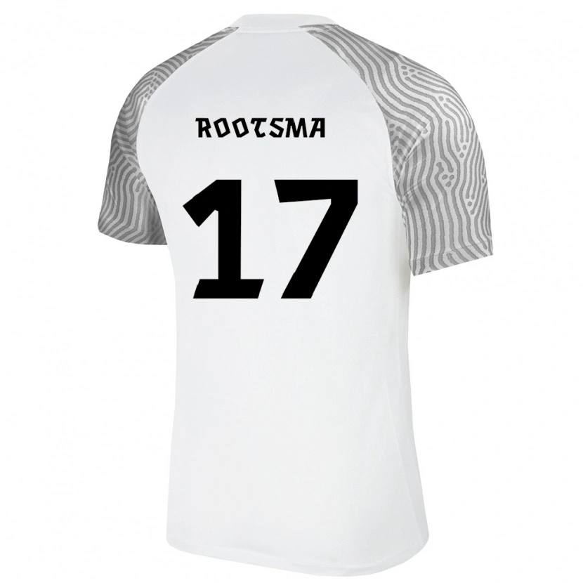 DanxenメンズエストニアOttomar Rootsma#17白 灰アウェイシャツ26-28ジャージーユニフォーム