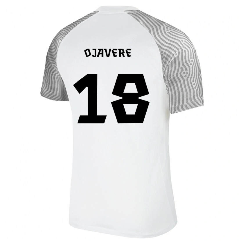 DanxenメンズエストニアPaul Ojavere#18白 灰アウェイシャツ26-28ジャージーユニフォーム