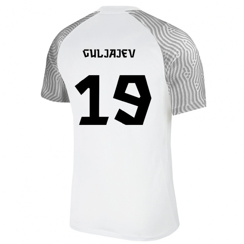 DanxenメンズエストニアMatvei Guljajev#19白 灰アウェイシャツ26-28ジャージーユニフォーム