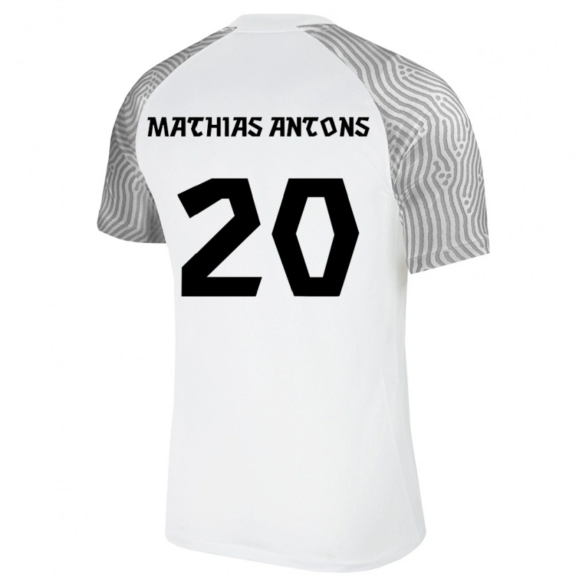DanxenメンズエストニアOskar Mathias Antons#20白 灰アウェイシャツ26-28ジャージーユニフォーム