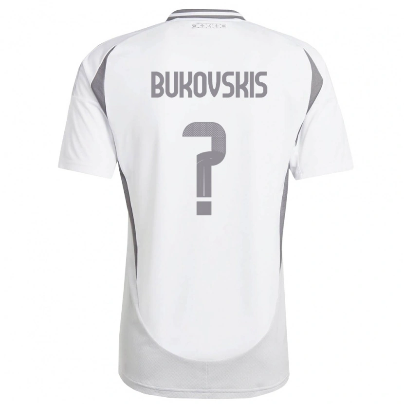 DanxenメンズラトビアAleksejs Bukovskis#0白 ダークグレーアウェイシャツ26-28ジャージーユニフォーム
