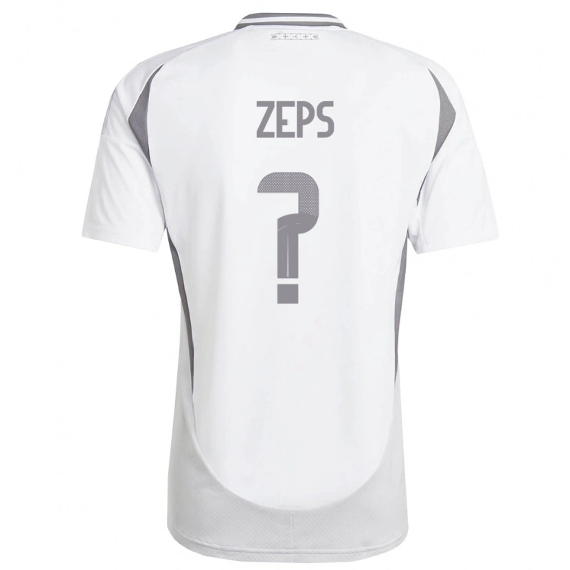 DanxenメンズラトビアDaniels Zeps#0白 ダークグレーアウェイシャツ26-28ジャージーユニフォーム