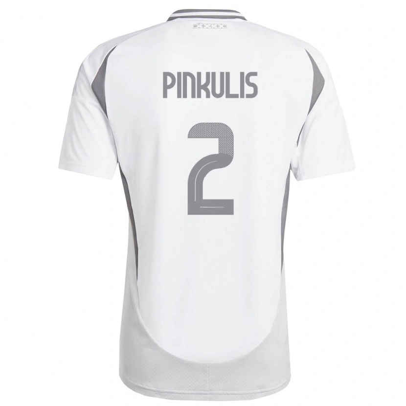 DanxenメンズラトビアPauls Pinkulis#2白 ダークグレーアウェイシャツ26-28ジャージーユニフォーム