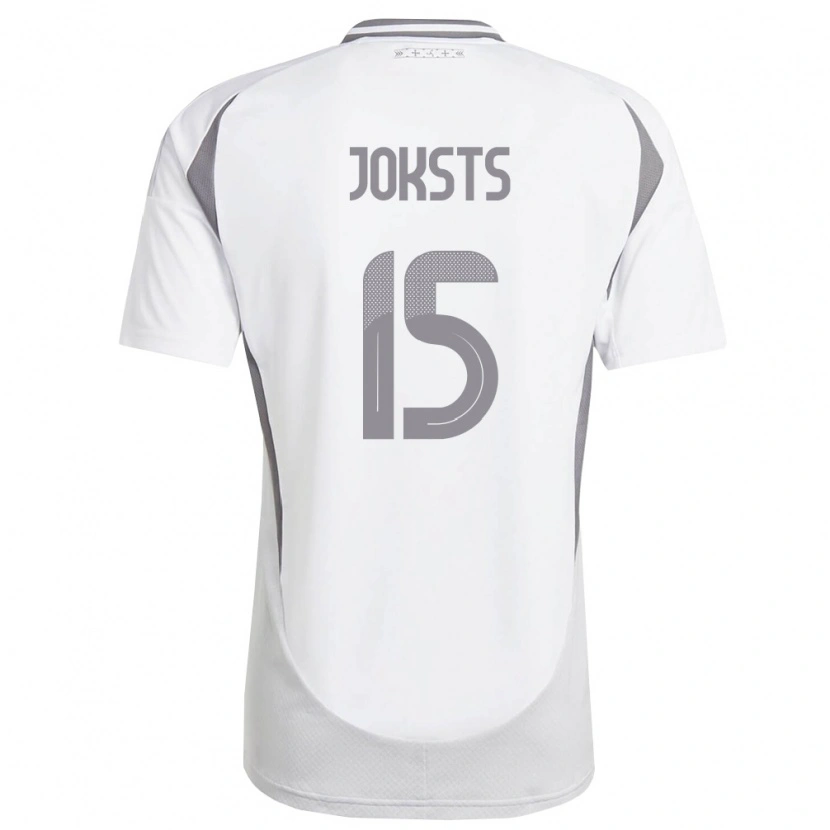 DanxenメンズラトビアHelvijs Joksts#15白 ダークグレーアウェイシャツ26-28ジャージーユニフォーム