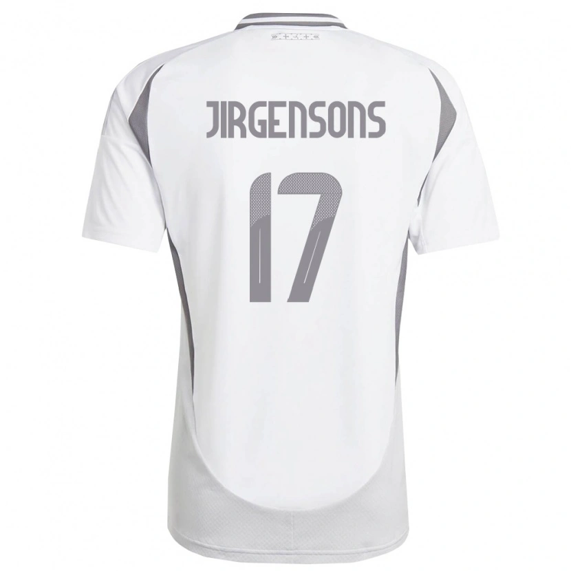 DanxenメンズラトビアBruno Jirgensons#17白 ダークグレーアウェイシャツ26-28ジャージーユニフォーム