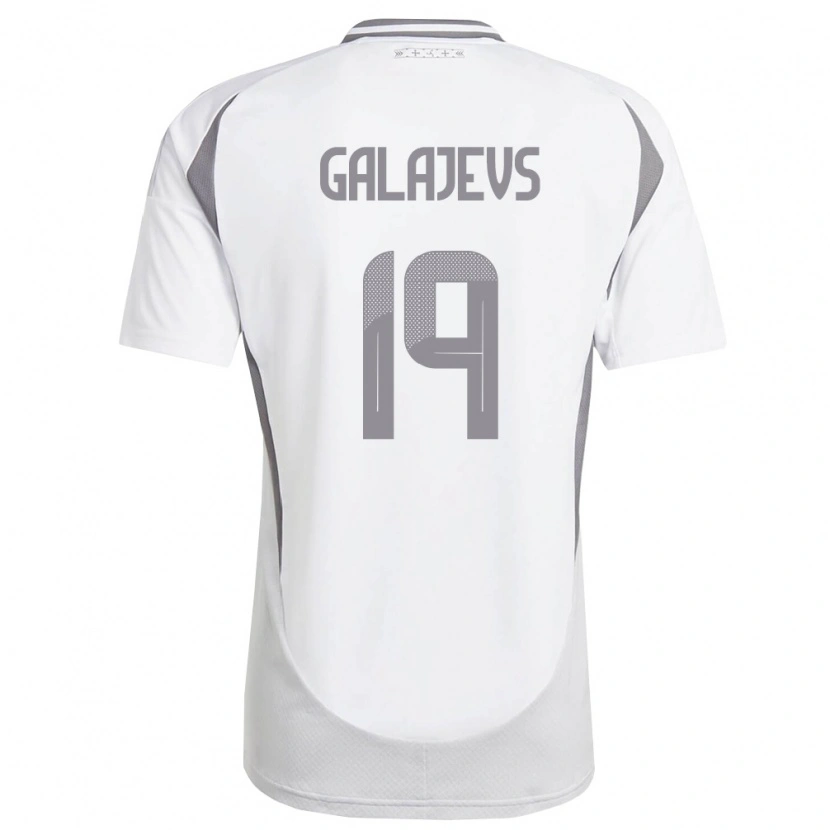 DanxenメンズラトビアMarats Galajevs#19白 ダークグレーアウェイシャツ26-28ジャージーユニフォーム