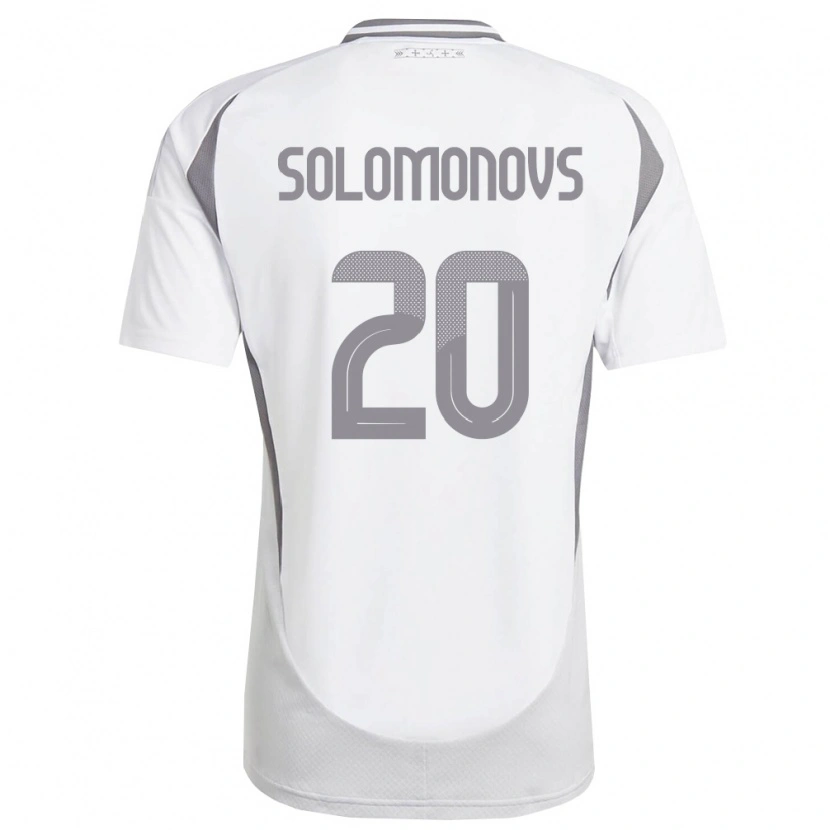 DanxenメンズラトビアNikita Solomonovs#20白 ダークグレーアウェイシャツ26-28ジャージーユニフォーム