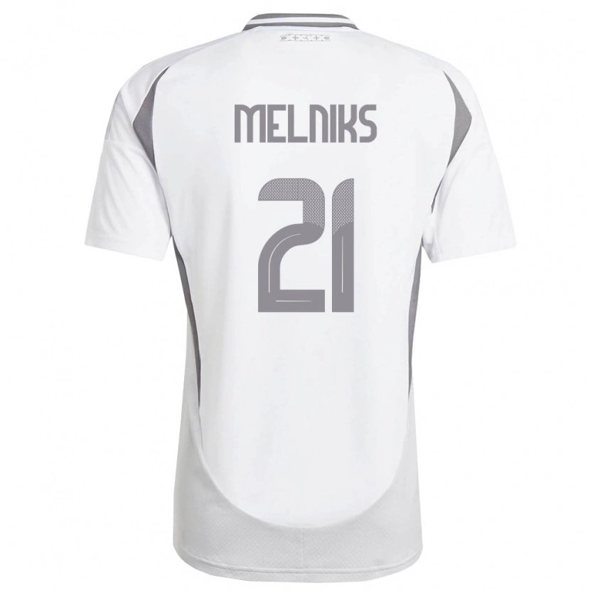 DanxenメンズラトビアDeniss Melniks#21白 ダークグレーアウェイシャツ26-28ジャージーユニフォーム