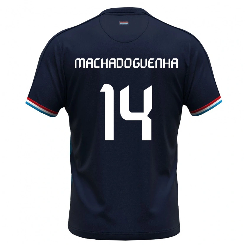 DanxenメンズルクセンブルクAntenory Machado Guenha#14ロイヤルブルー 赤アウェイシャツ26-28ジャージーユニフォーム